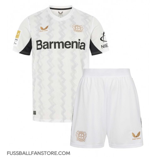 Bayer Leverkusen Alejandro Grimaldo #20 Replik Auswärtstrikot Kinder 2024-25 Kurzarm (+ Kurze Hosen)